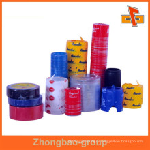 Heat sensitive customizable PVC material printable tamper evident shrink bands with your logo